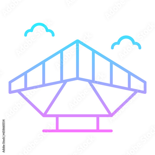 Hang Glider Gradient Icon