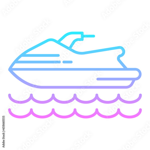 Jetski Gradient Icon