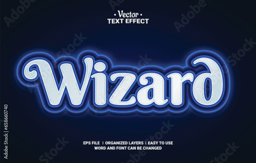 Wizard Editable Vector Text Effect.