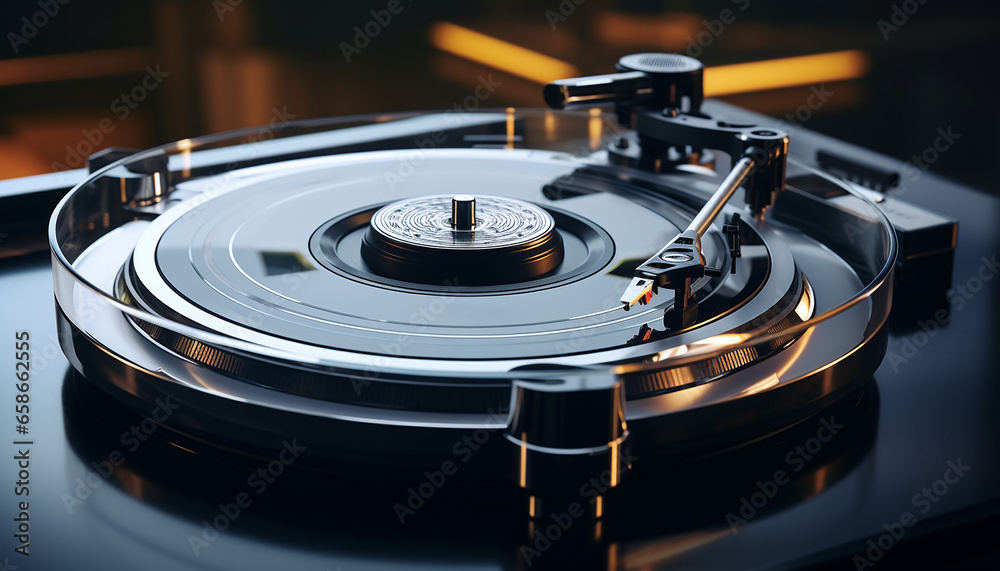 Futuristic turntable creative photography Futuristic turntable creative photography