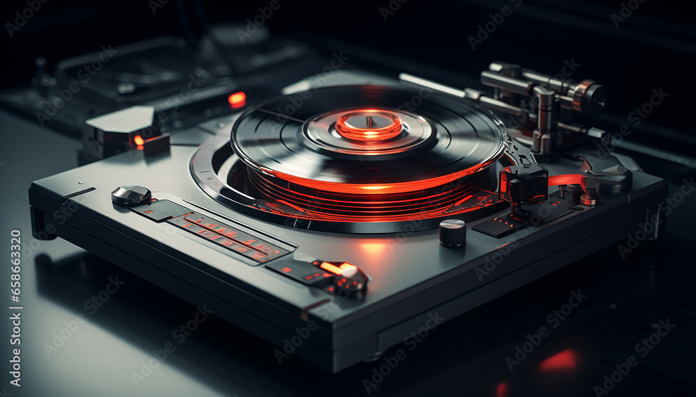 Futuristic turntable Futuristic turntable