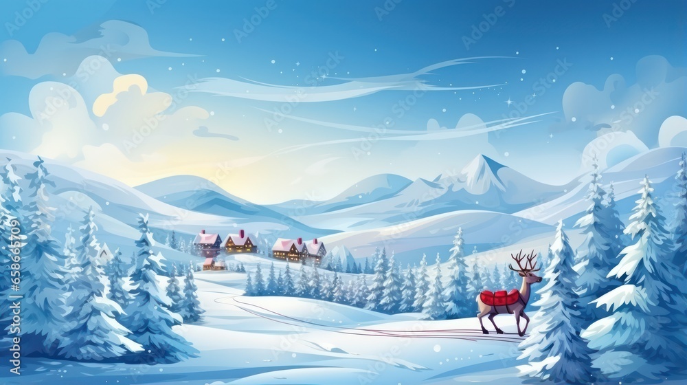 Fototapeta premium Winter Christmas Design Template