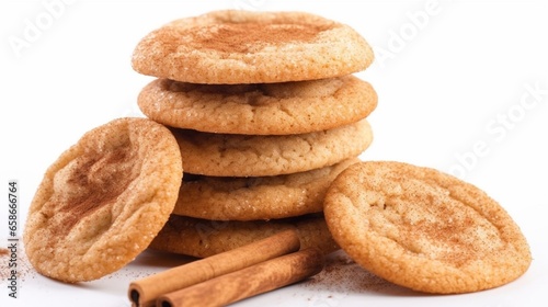 Delicious cinnamon sugar cookies for advertising AI generative