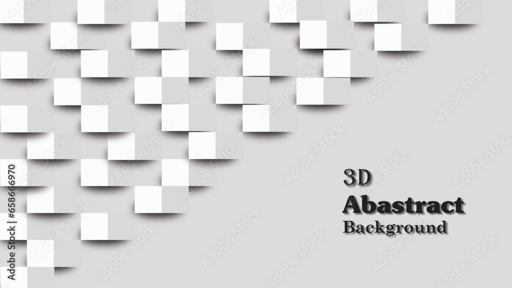 3D abstract background with squares. pattern, design, square, geometric, wallpaper, texture, 3d, vector, illustration, cube, concept, backdrop, light, art, business, shape, blank, grey 3D abstract background with squares. pattern, design, square, geometric, wallpaper, texture, 3d, vector, illustration, cube, concept, backdrop, light, art, business, shape, blank, grey