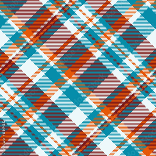 Vector check tartan of background fabric texture with a textile plaid seamless pattern.