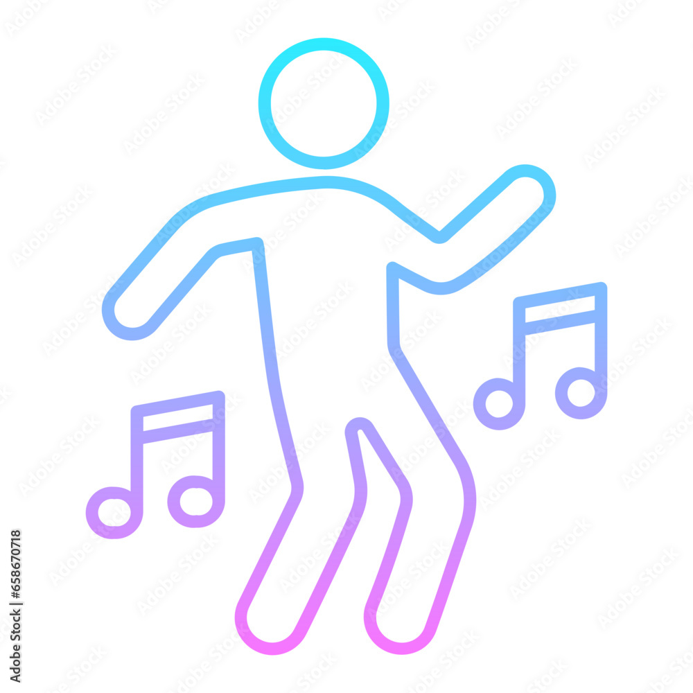 Baby Dance Gradient Icon Baby Dance Gradient Icon