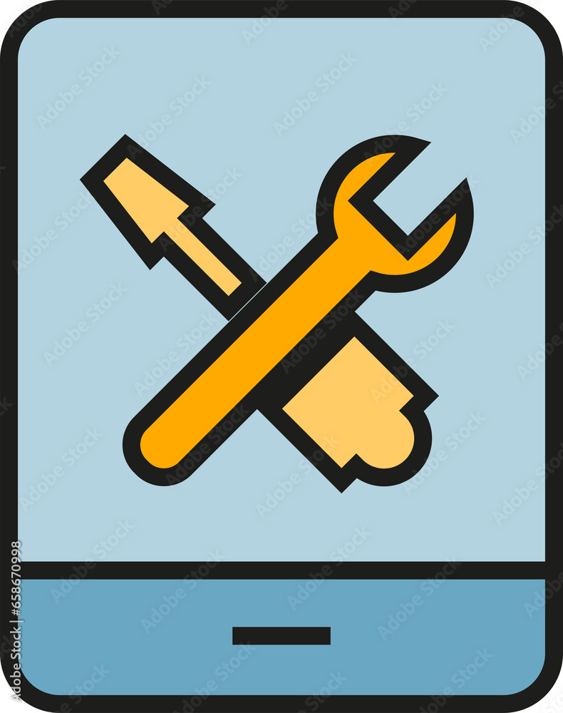 Smartphone and Tool Settings Icon
Smartphone and Tool Settings Icon