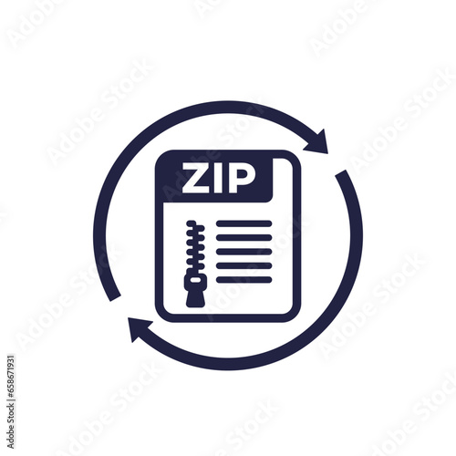 compressing to zip file archive icon