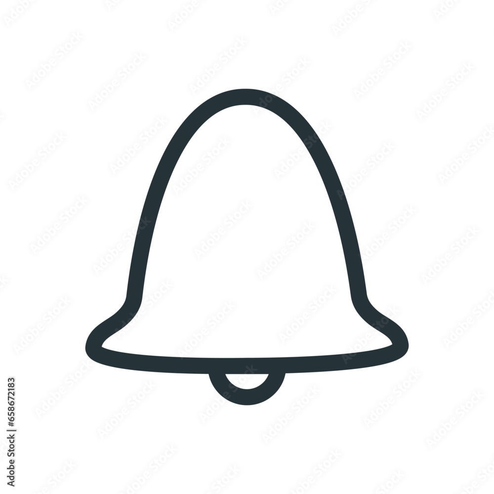 Bell icon vector on trendy style for design and print. Bell icon vector on trendy style for design and print.