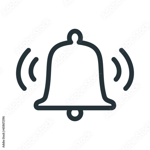 Bell icon vector on trendy style for design and print.