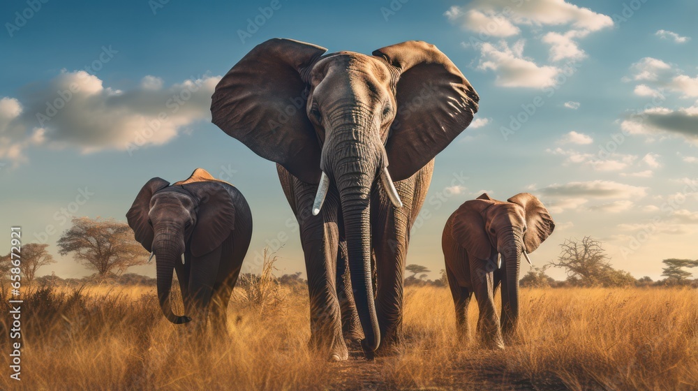 Obraz premium Elephant in wildlife