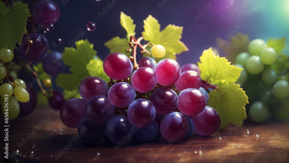 Grapes and wine - Generative ai Grapes and wine - Generative ai
