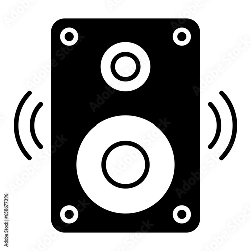 Loud Speaker Glyph Icon