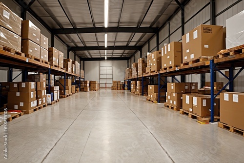 large warehouse with numerous items