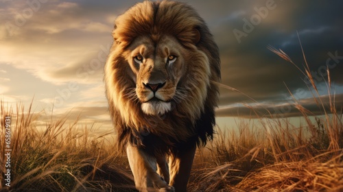 Lion in the Wild