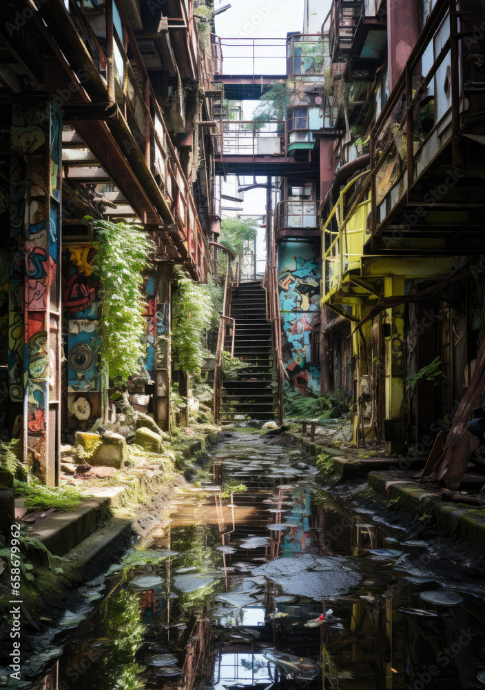 Naklejka premium Factory Lost Place