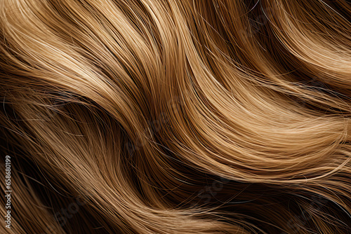 Hair texture close up hairs background vector blonde brown macro, generated ai 