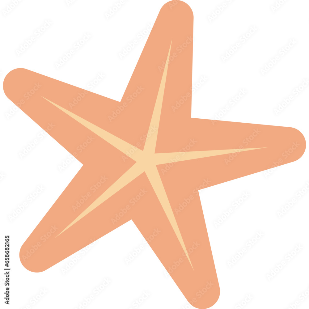 Obraz premium Seestern mit transparentem Hintergrund