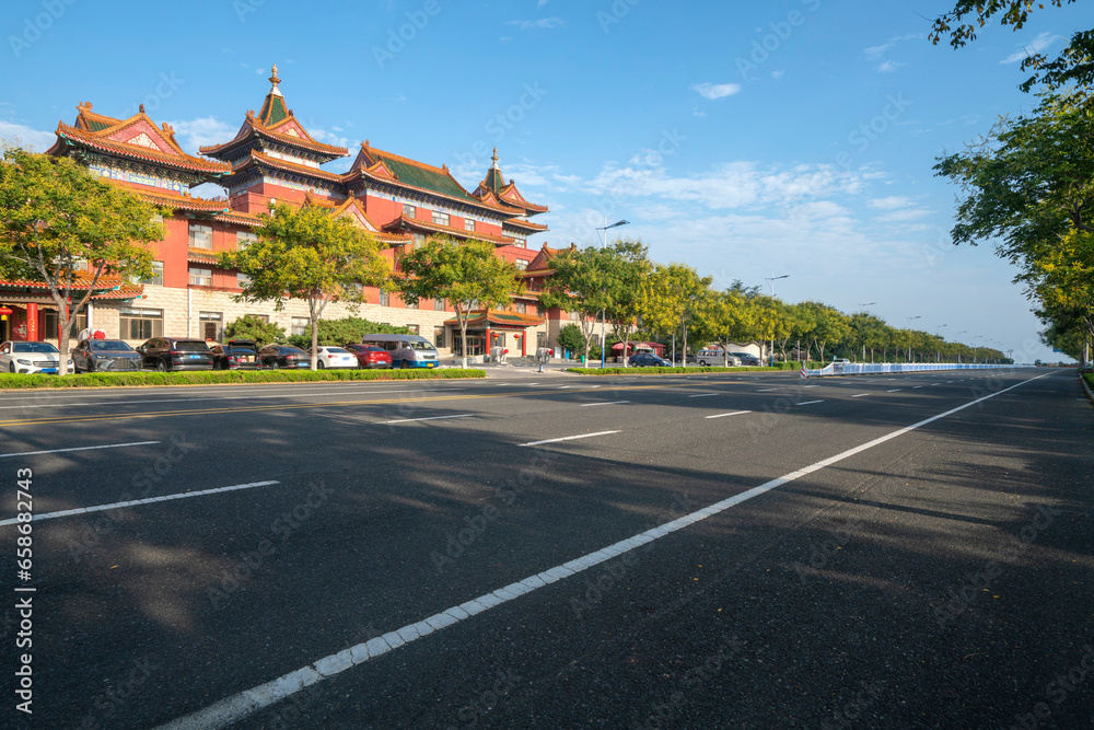 Roads and Chinese Architecture Palaces