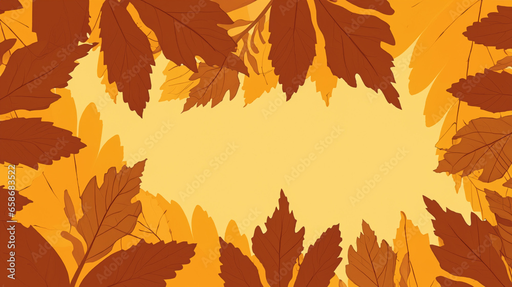 Fond de feuilles brunes automne