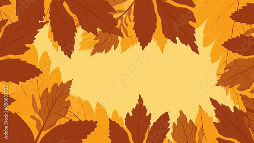 Fond de feuilles brunes automne