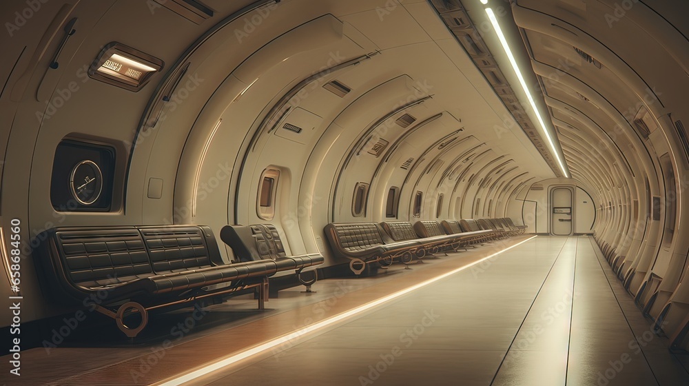Train with motion blur. AI generated art illustration. Train with motion blur. AI generated art illustration.