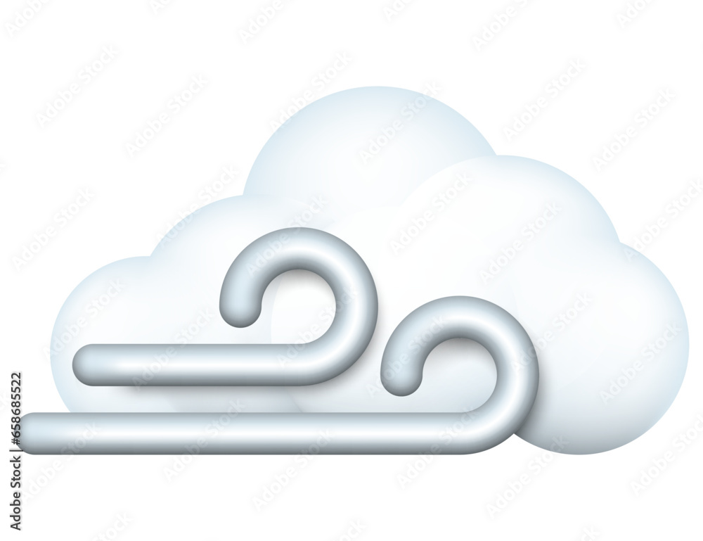 Blowing wind. Gusting wind and cloud icon. Vector illustration. Blowing wind. Gusting wind and cloud icon. Vector illustration.