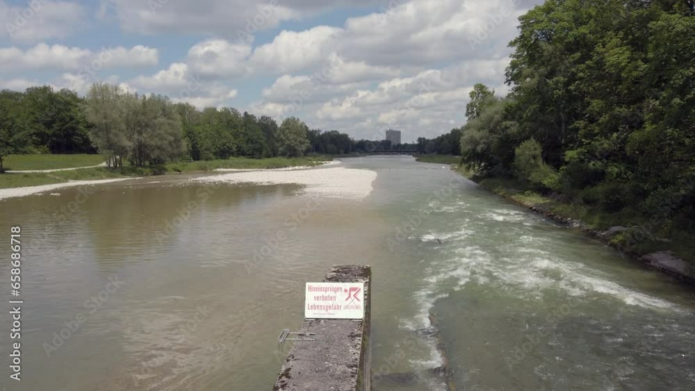 View of Isar River with 