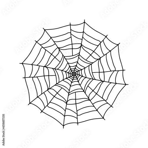 illustration of a spider web for halloween
