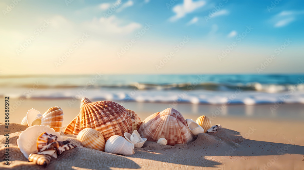 seashells on the beach seashells on the beach