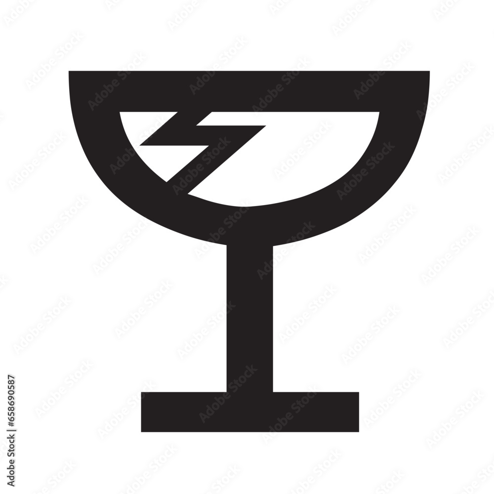 fragile icon or logo isolated sign symbol vector illustration  high quality black style vector icons