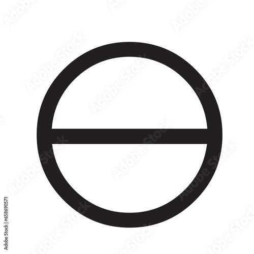 icon sign symbol circle black vector