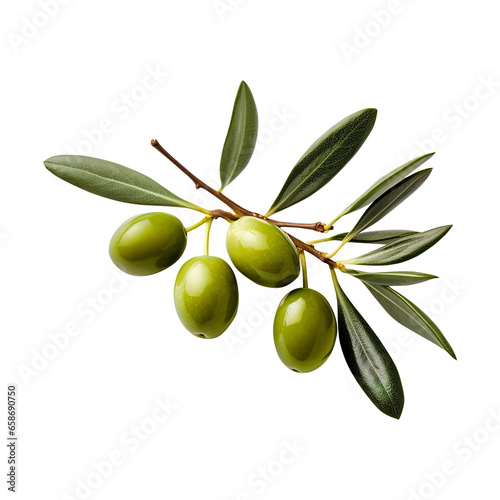 green olives with leaves