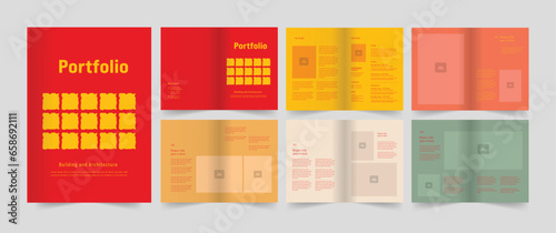 geometric architecture portfolio, architecture portfolio, a4 architecture portfolio layout concept design.