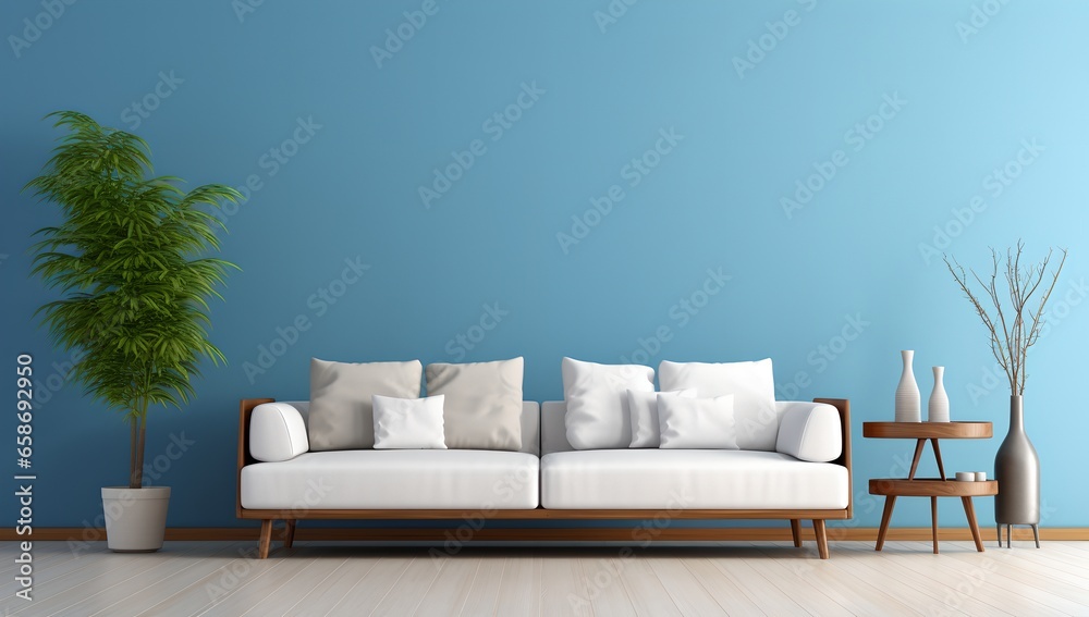 Fototapeta premium Blue interior