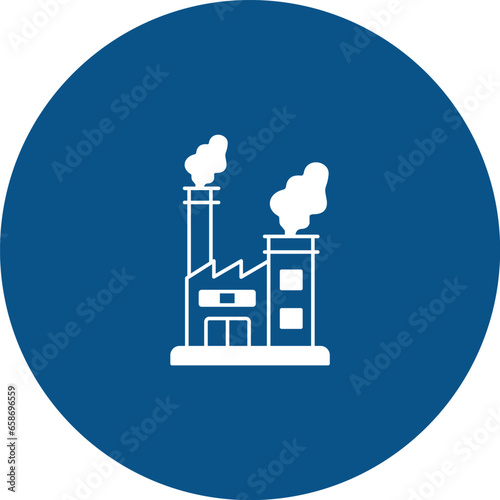 Nuclear plant Vector Icon easily modified

