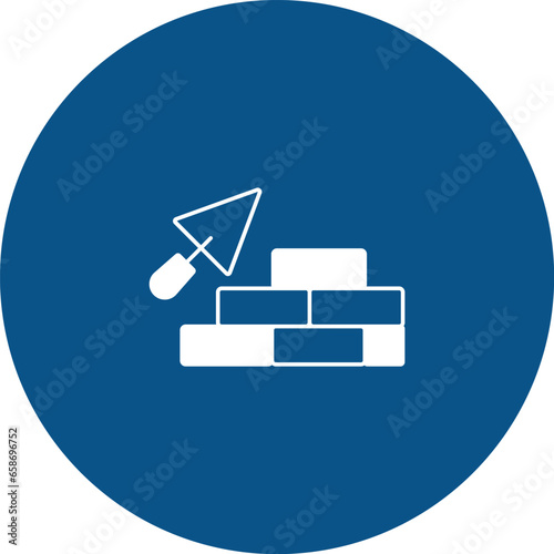 Wall construction Vector Icon easily modified

