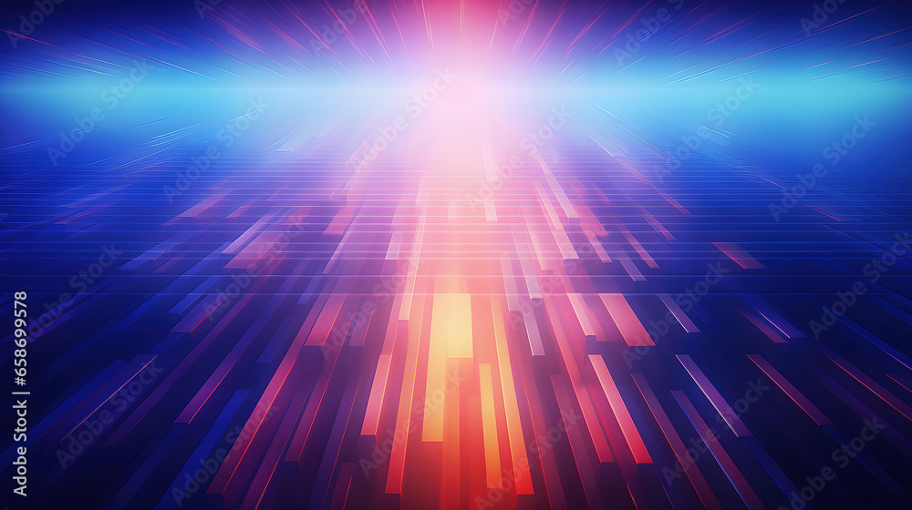 Obraz premium An abstract background with lines and a bright light