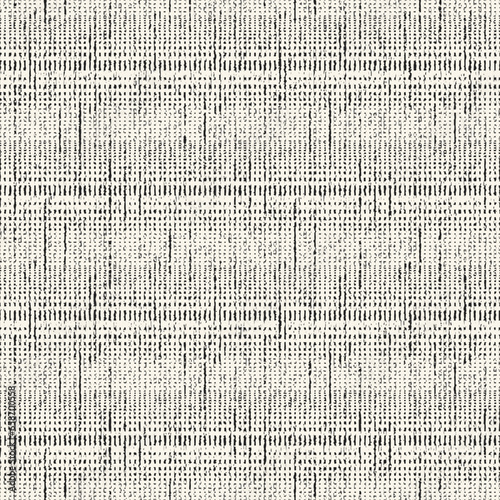 Monochrome Washed Canvas Textured Irregularly Dashed Pattern