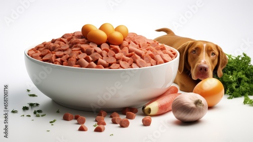 BARF dog diet with raw meat...