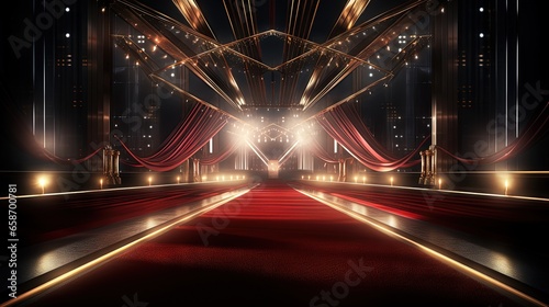 3D rendering image of a red...