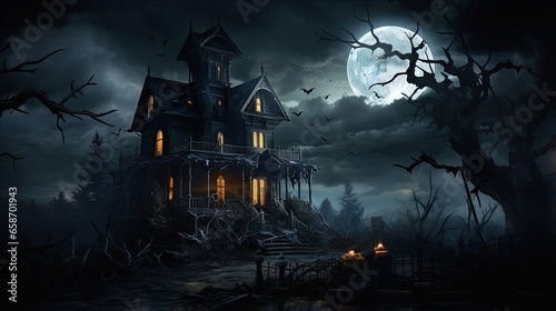 Haunted Halloween mansion