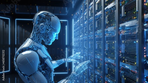 AI robot uses cloud computi...