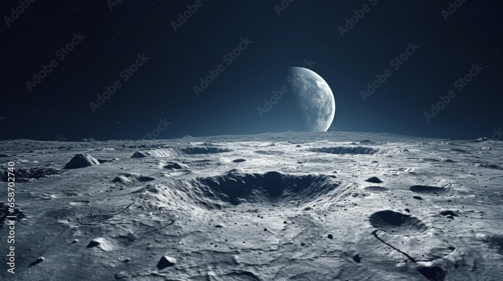 Artemis mission to Moon s surface in deep space from Earth image ...