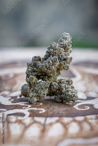 Canvastavla Flor, marihuana, mota, canabis, cañamo, cogollo, weed