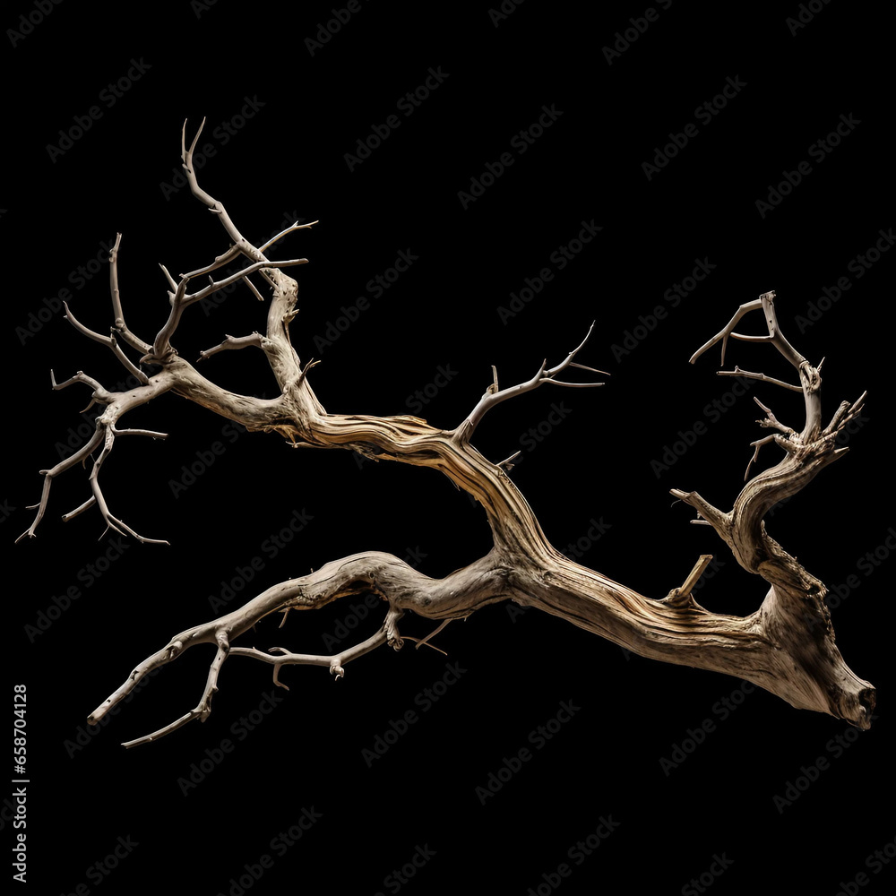 Fototapeta premium tree on black background