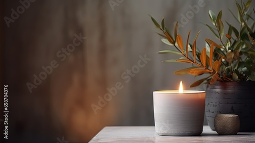 Candle made of soy wax burn...