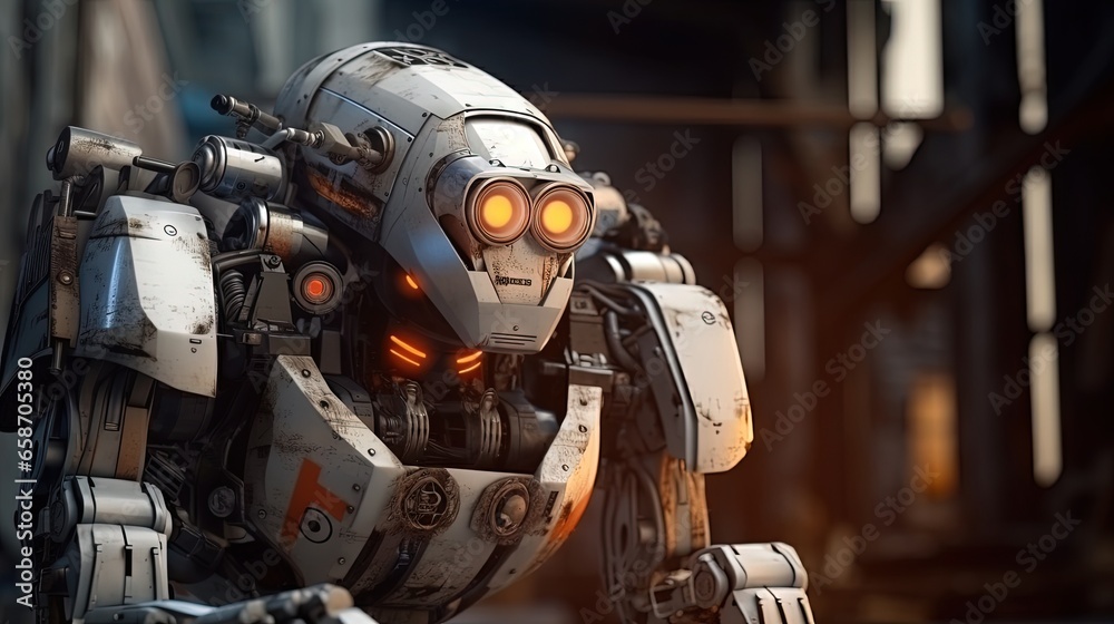 Advanced technology 3D rendering in a future world war with mechanical robots Advanced technology 3D rendering in a future world war with mechanical robots