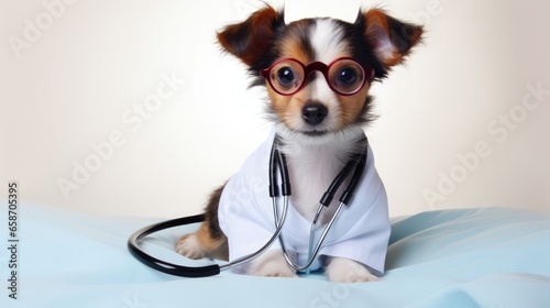 Cute small dog posing as a ...