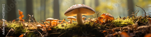 mushrooms in the forest © sam richter